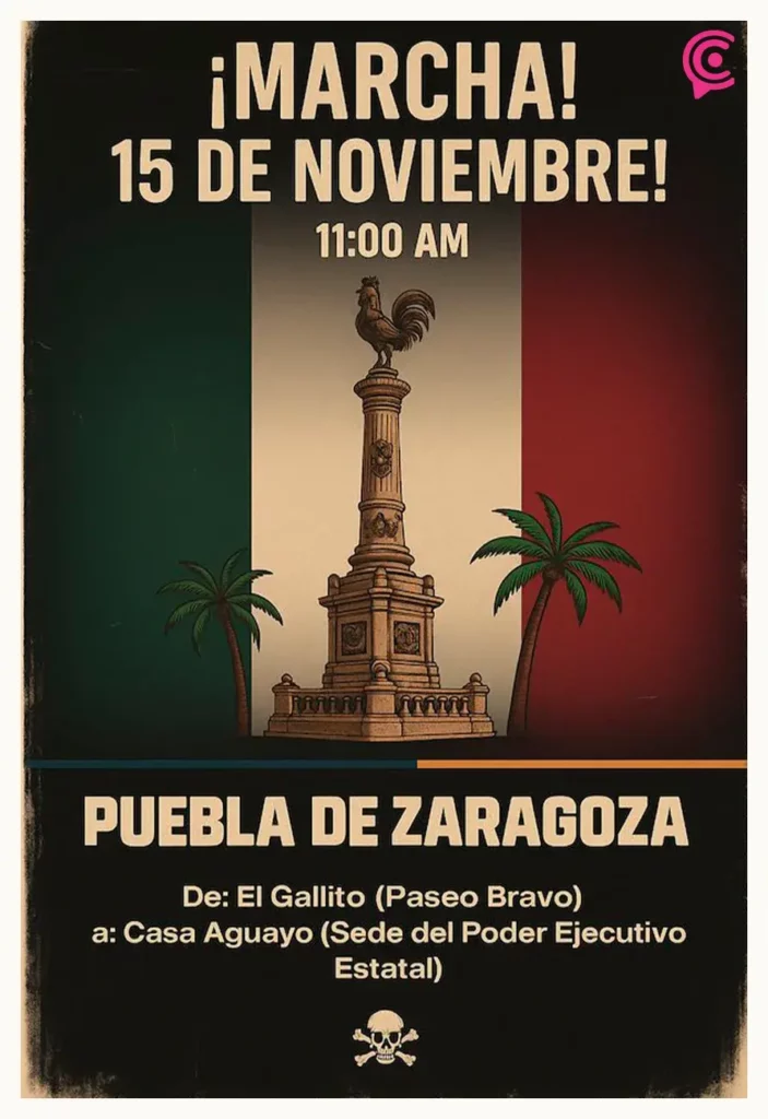 Jóvenes de Puebla marcharán con bandera de One Piece en protesta nacional de Generación Z