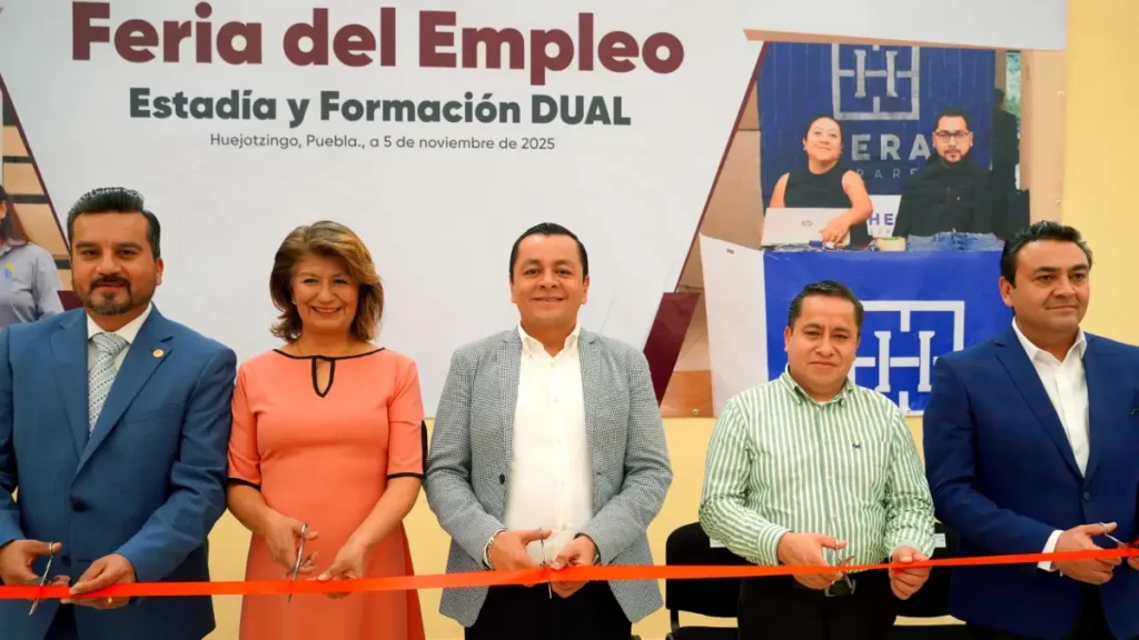 Gobierno de Texmelucan, UTH y Canaco inauguran Feria de Estadía, Formación DUAL y Empleo 2025