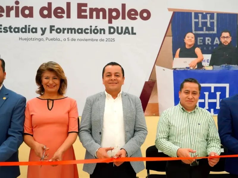 Gobierno de Texmelucan, UTH y Canaco inauguran Feria de Estadía, Formación DUAL y Empleo 2025