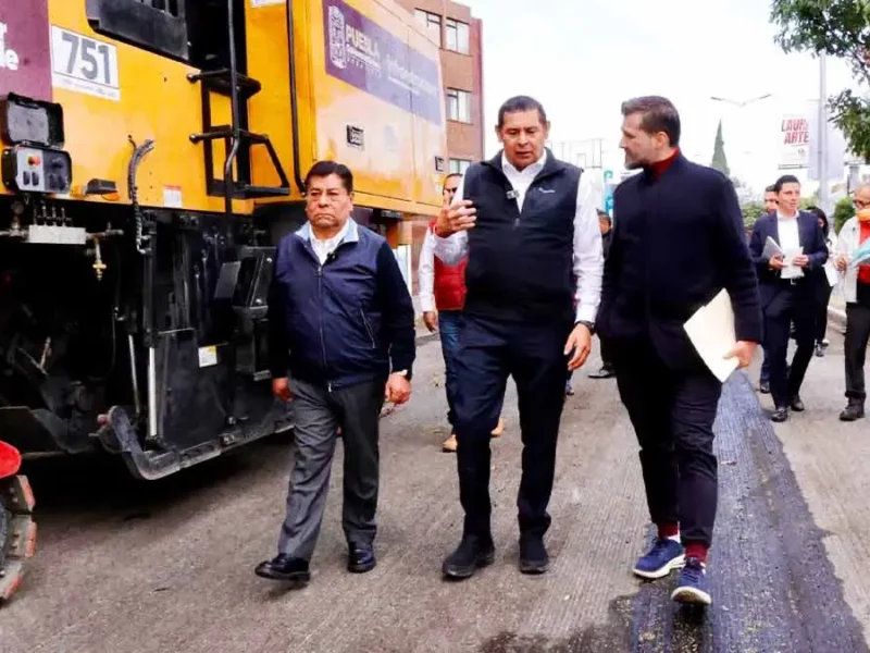 Gobierno de Puebla inicia obras de rehabilitación en 24 Sur, tránsito limitado en horario de oficina