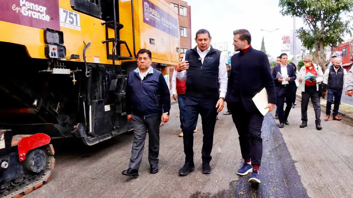 Gobierno de Puebla inicia obras de rehabilitación en 24 Sur, tránsito limitado en horario de oficina