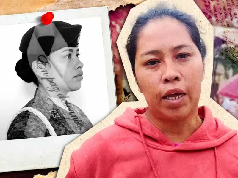 Madre de la sargento Esthephany Carmona exigen a Claudia Sheinbaum justicia por feminicidio de su hija