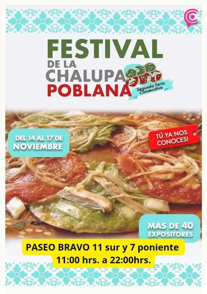 Asiste al Festival de la Chalupa 2025 en Puebla; ubicación, horario y actividades