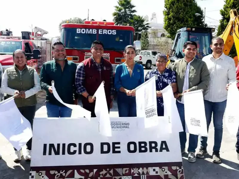 Alcalde de Cuautlancingo da banderazo para la construcción de nueva Estación de Bomberos