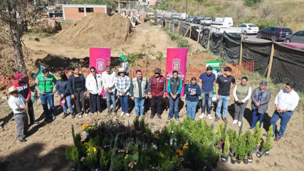 Realiza la diputada Norma Estela Pimentel jornada de reforestación en San Lorenzo Almecatla