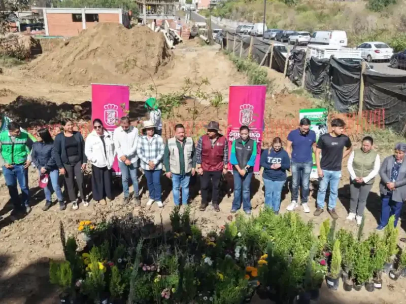 Realiza la diputada Norma Estela Pimentel jornada de reforestación en San Lorenzo Almecatla