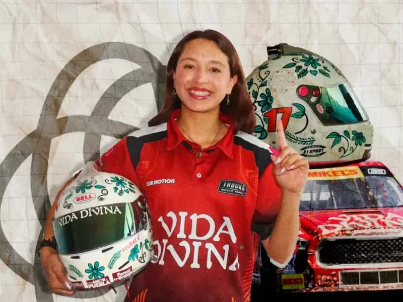 Piloto poblana Sol Díaz completa su primera temporada en la NASCAR Trucks México
