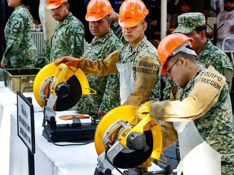Ejército Mexicano destruyó armamento en Puebla capital mediante Campaña de Desarme