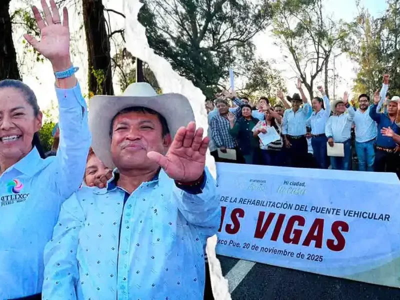 Ariadna Ayala entrega rehabilitación del puente “Las Vigas” en Atlixco; mejorará movilidad de 13 mil habitantes