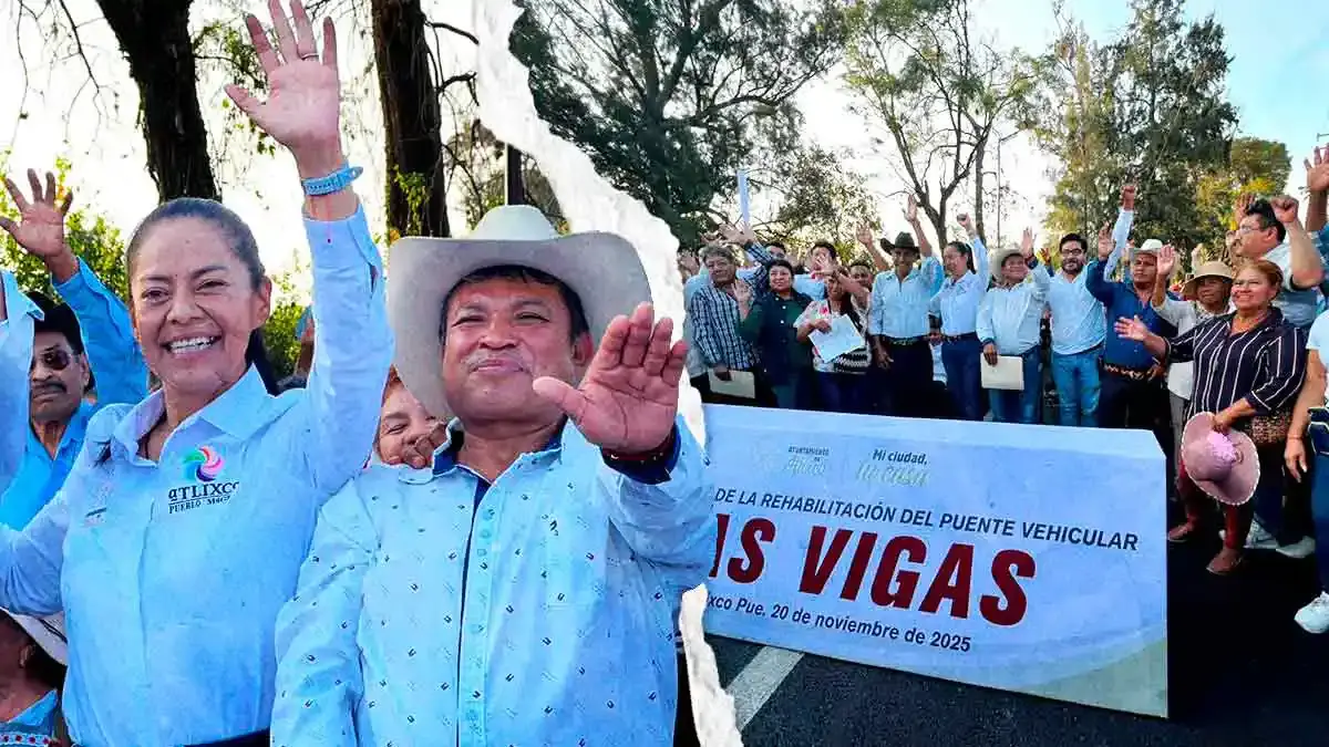 Ariadna Ayala entrega rehabilitación del puente “Las Vigas” en Atlixco; mejorará movilidad de 13 mil habitantes