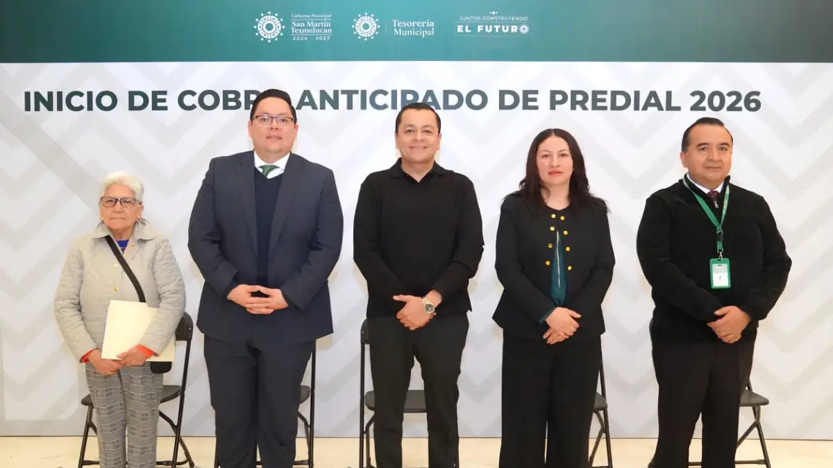 Inició cobro anticipado de predial 2026 en Texmelucan