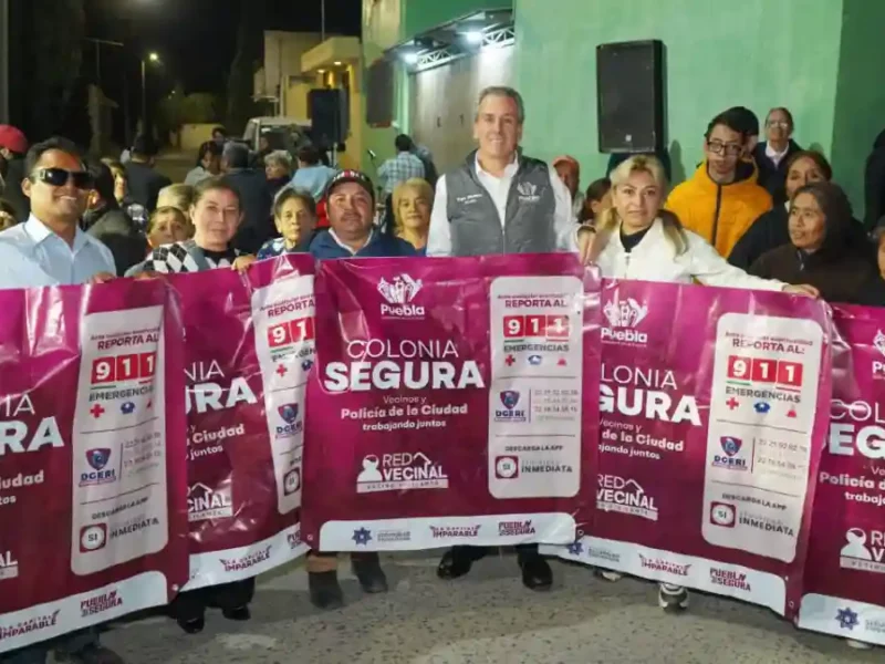 Lleva Pepe Chedraui tecnología LED a la colonia Santa Lucía con Puebla Brilla