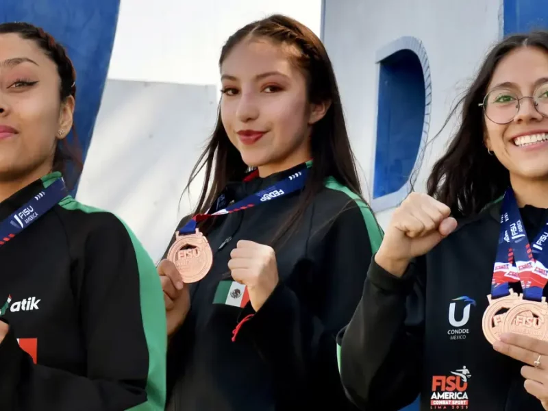 Un oro y tres bronces ganan estudiantes BUAP en los FISU AMERICA Combat Sport