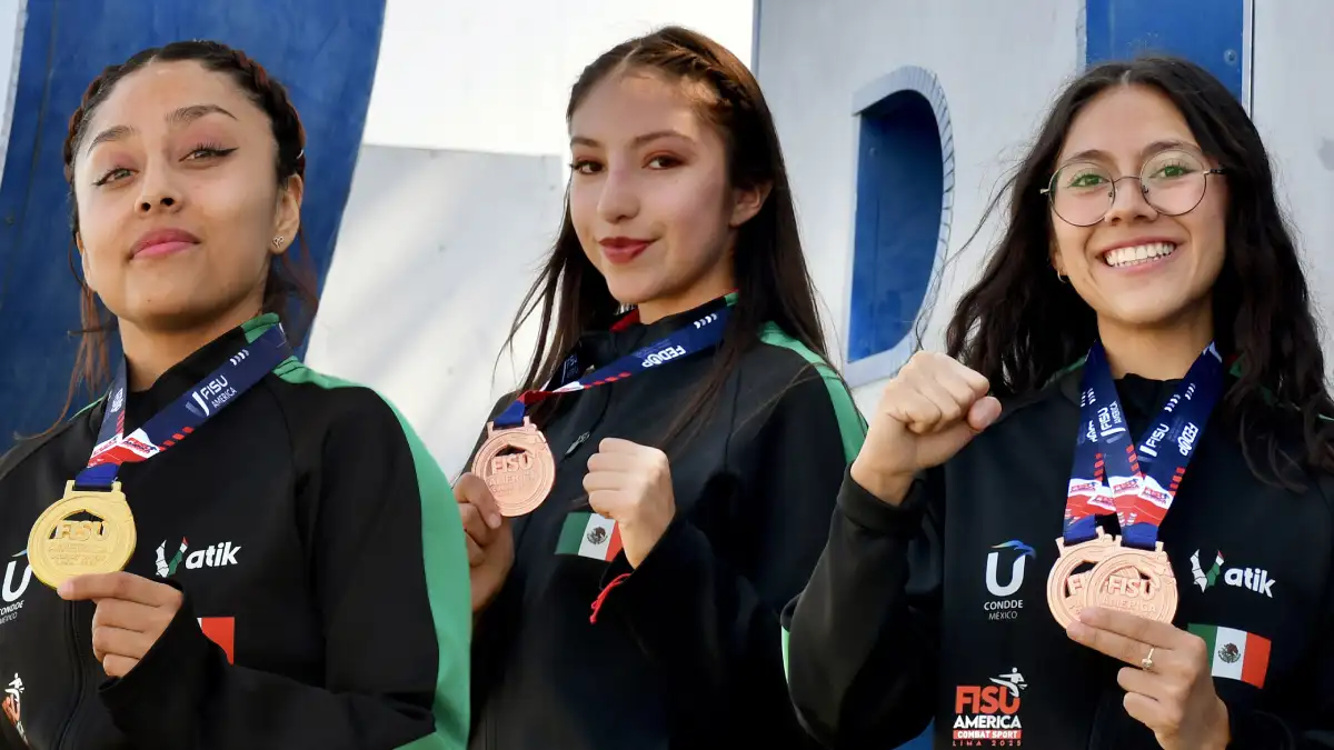 Un oro y tres bronces ganan estudiantes BUAP en los FISU AMERICA Combat Sport