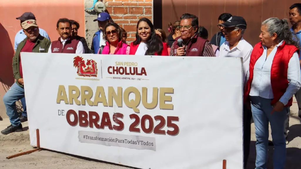 Rehabilita Tonantzin Fernández vialidades olvidadas de San Pedro Cholula