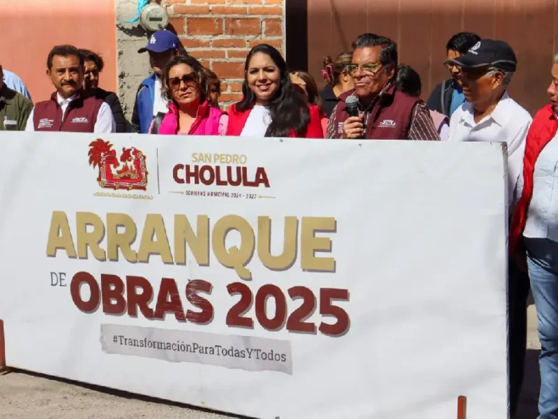Rehabilita Tonantzin Fernández vialidades olvidadas de San Pedro Cholula
