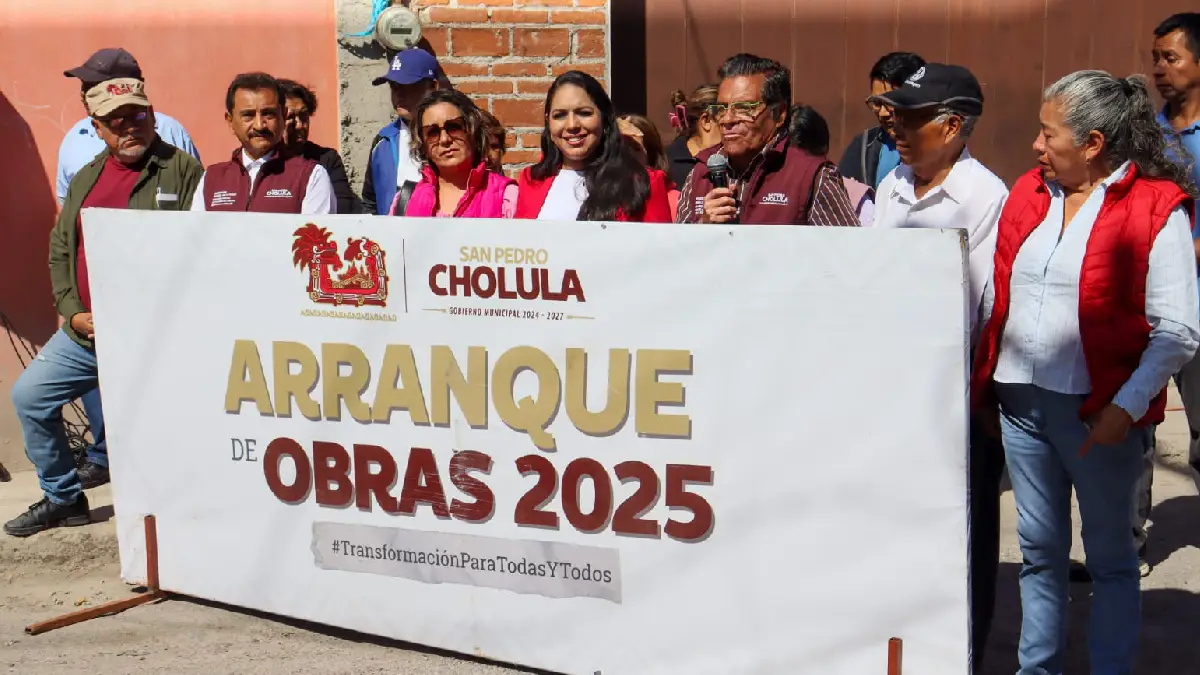 Rehabilita Tonantzin Fernández vialidades olvidadas de San Pedro Cholula