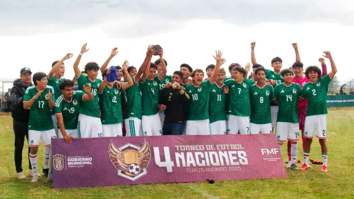 México sub-16 vence 3-2 a Canadá y es campeón del Torneo Internacional Cuatro Naciones