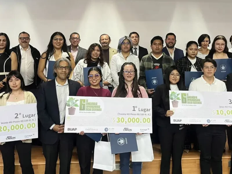 La BUAP premia el talento universitario en emprendimiento social sostenible: Una comunidad que apuesta al futuro