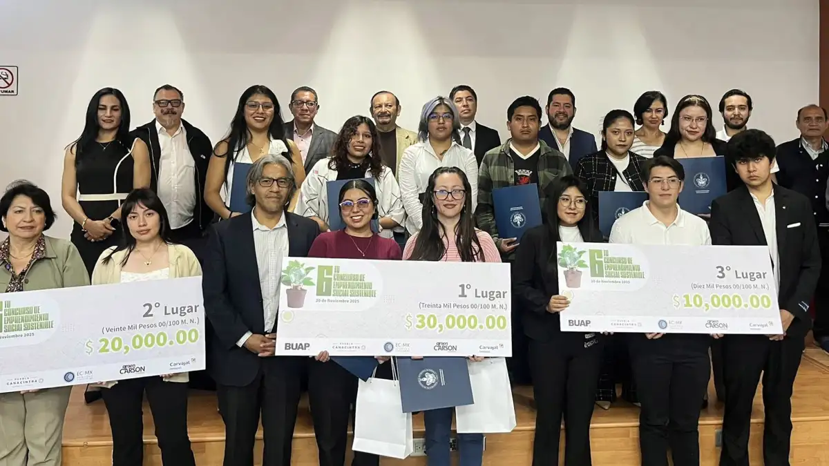 La BUAP premia el talento universitario en emprendimiento social sostenible: Una comunidad que apuesta al futuro