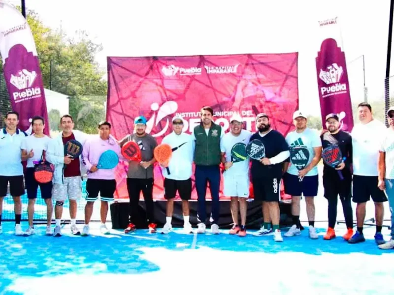Inpode organizó histórico Torneo Municipal de Pádel en Puebla; participaron 34 jugadores
