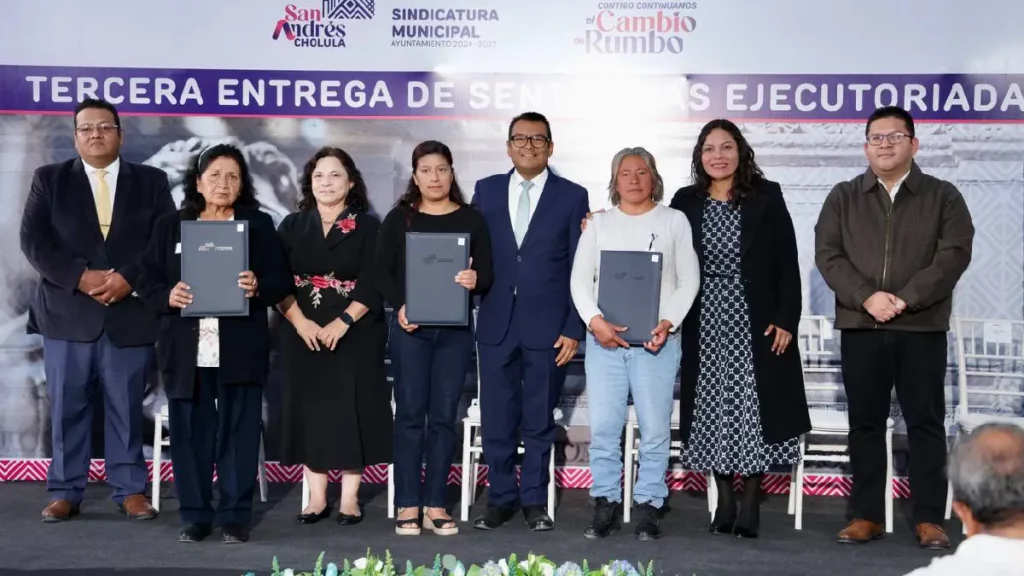 Avanza San Andrés Cholula en Seguridad Jurídica con tercera entrega de Sentencias