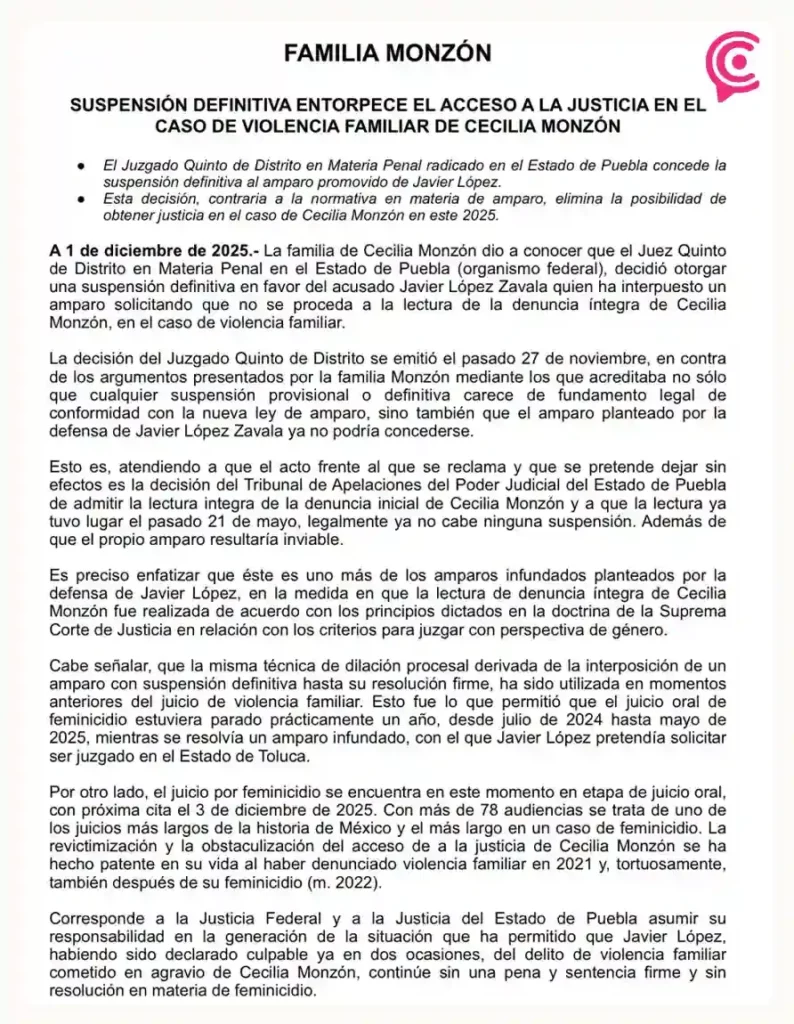 Javier López Zavala evita sentencia por violencia familiar en 2025; tribunal congela fallo hasta nuevo aviso