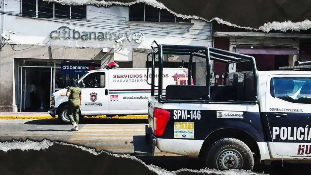 Asaltaron a adulto mayor y le robaron 150 mil pesos en sucursal Banamex de Huejotzingo