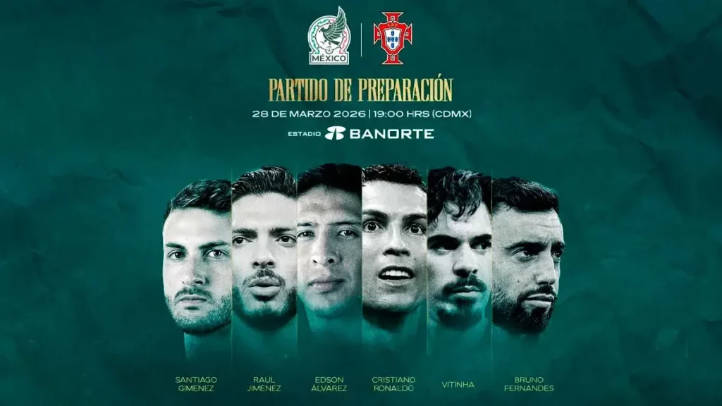 México y Portugal protagonizarán el partido inaugural del Estadio Banorte 2026