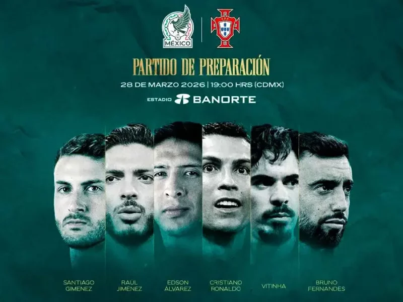 México y Portugal protagonizarán el partido inaugural del Estadio Banorte 2026