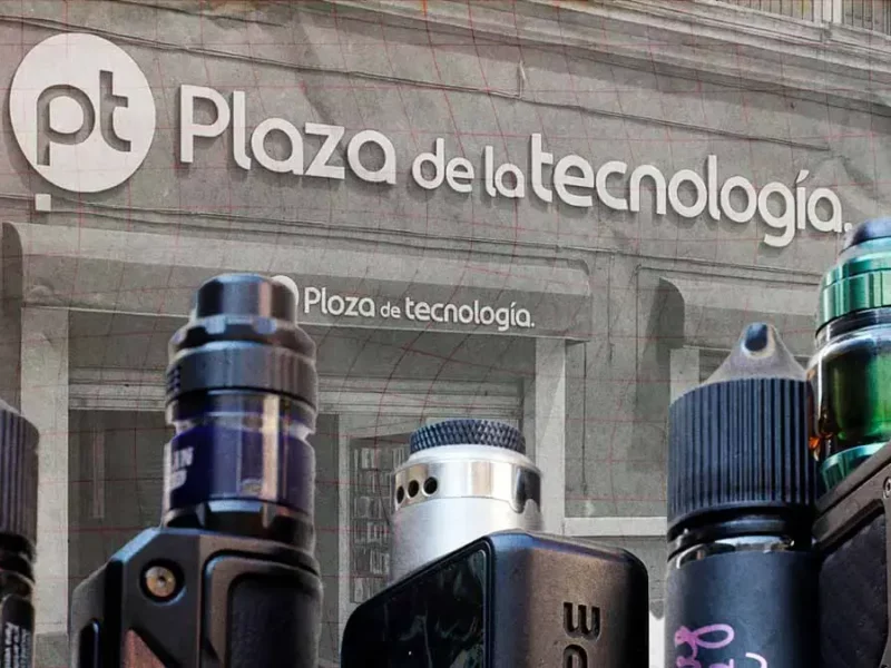 Venta ilegal de vapeadores se concentra en Plaza de la Tecnología del Centro Histórico de Puebla