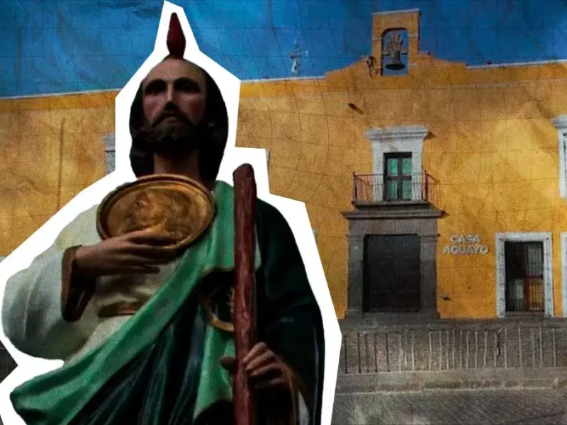 Narcomenudistas usan imágenes religiosas para exigir cobro de piso junto a Casa Aguayo en Puebla