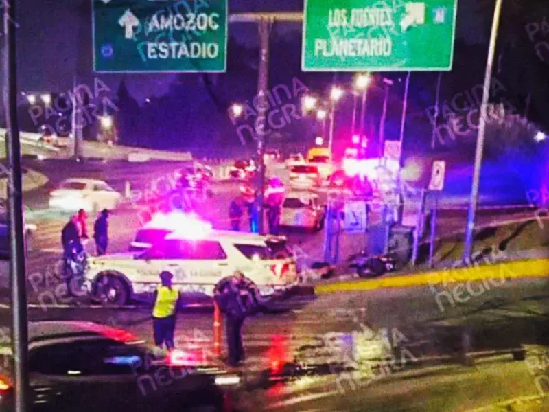 Motociclista murió tras chocar frente al monumento de Ignacio Zaragoza en Puebla