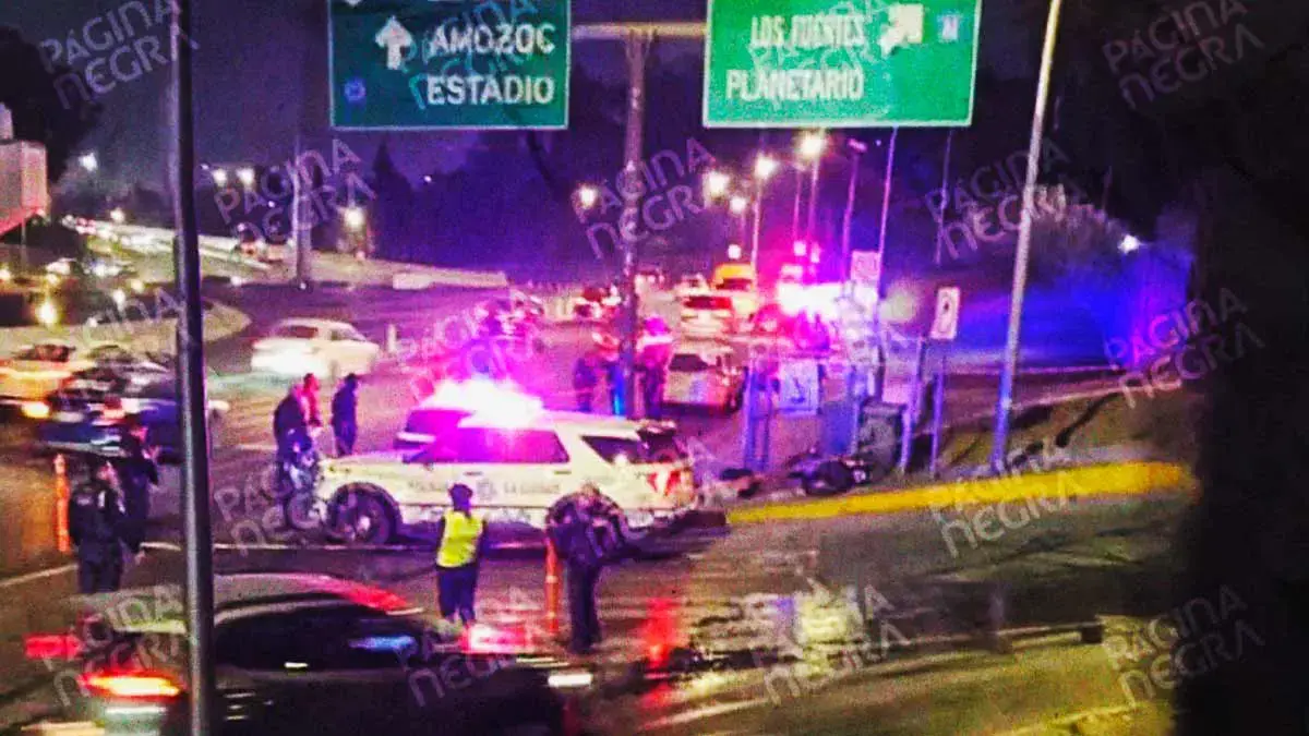 Motociclista murió tras chocar frente al monumento de Ignacio Zaragoza en Puebla