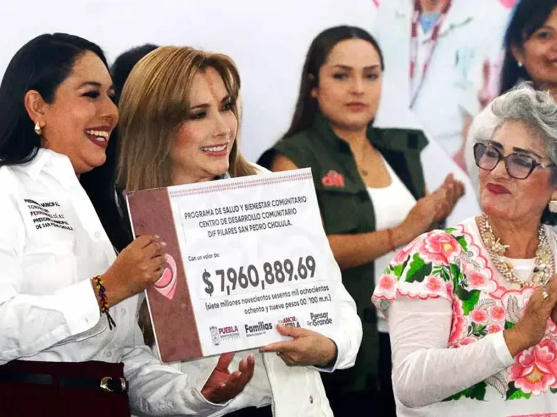 Ceci Arellano encabezó jornada ciudadana a beneficio de 13 mil familias en San Pedro Cholula