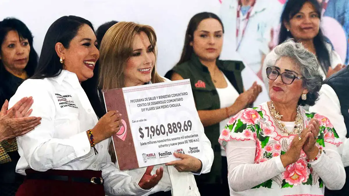 Ceci Arellano encabezó jornada ciudadana a beneficio de 13 mil familias en San Pedro Cholula
