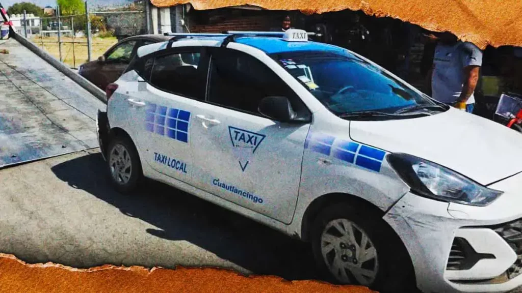 Policías recuperan taxi robado tras persecución y detienen al responsable en Cuautlancingo
