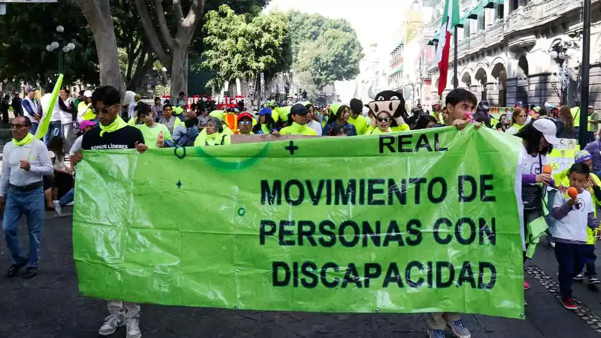 Marcha en Puebla exige visibilidad y derechos para personas con discapacidad