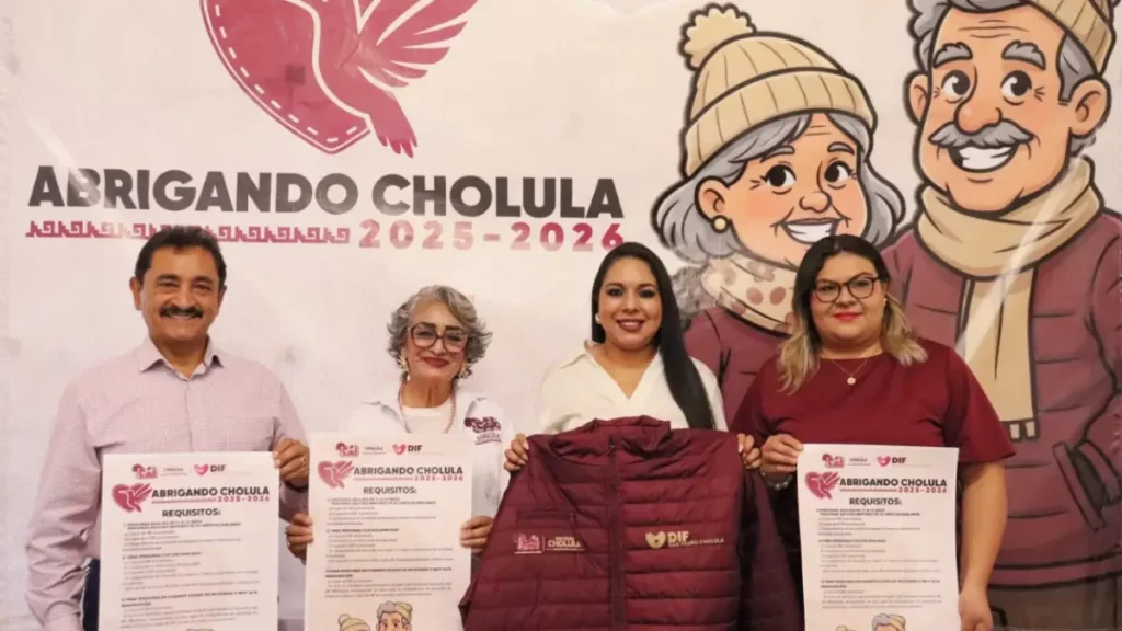 Tonantzin Fernández refuerza la atención a personas vulnerables con “Abrigando Cholula”