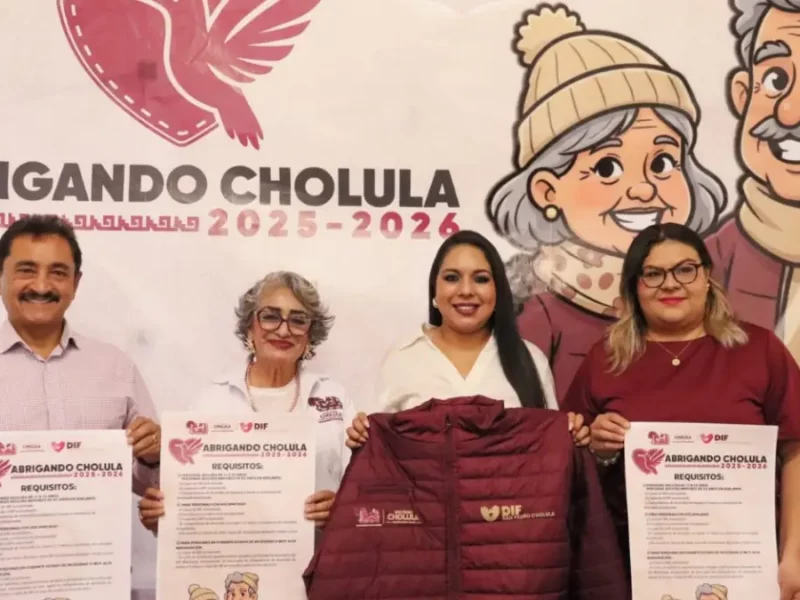 Tonantzin Fernández refuerza la atención a personas vulnerables con “Abrigando Cholula”