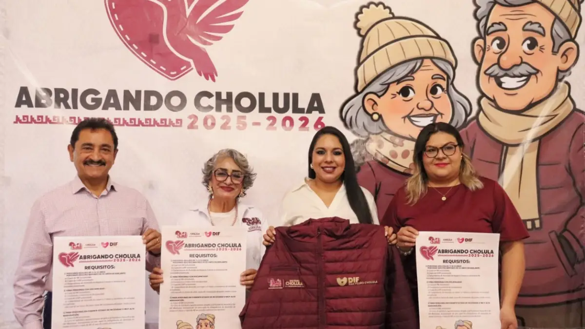 Tonantzin Fernández refuerza la atención a personas vulnerables con “Abrigando Cholula”