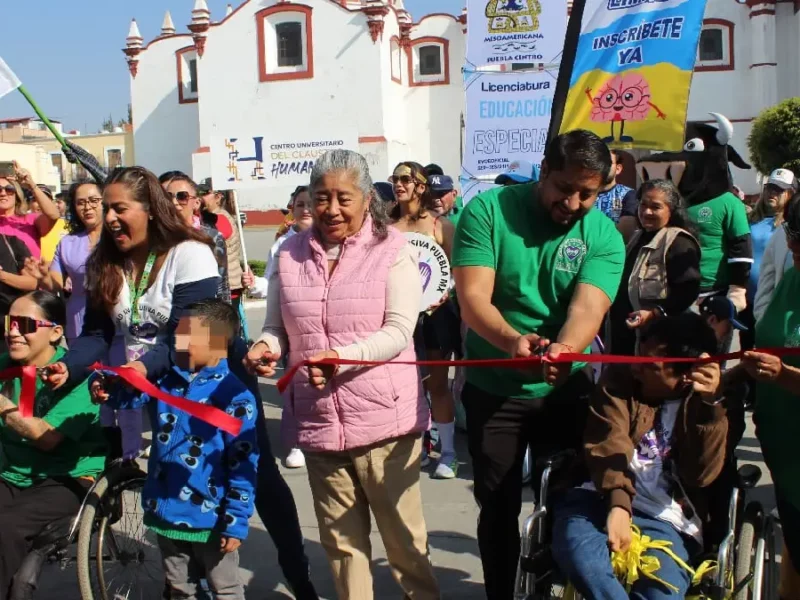 San Pedro Cholula refrenda su compromiso con la inclusión en la caminata “Paso a Pasito” y la Expo Inclusiva
