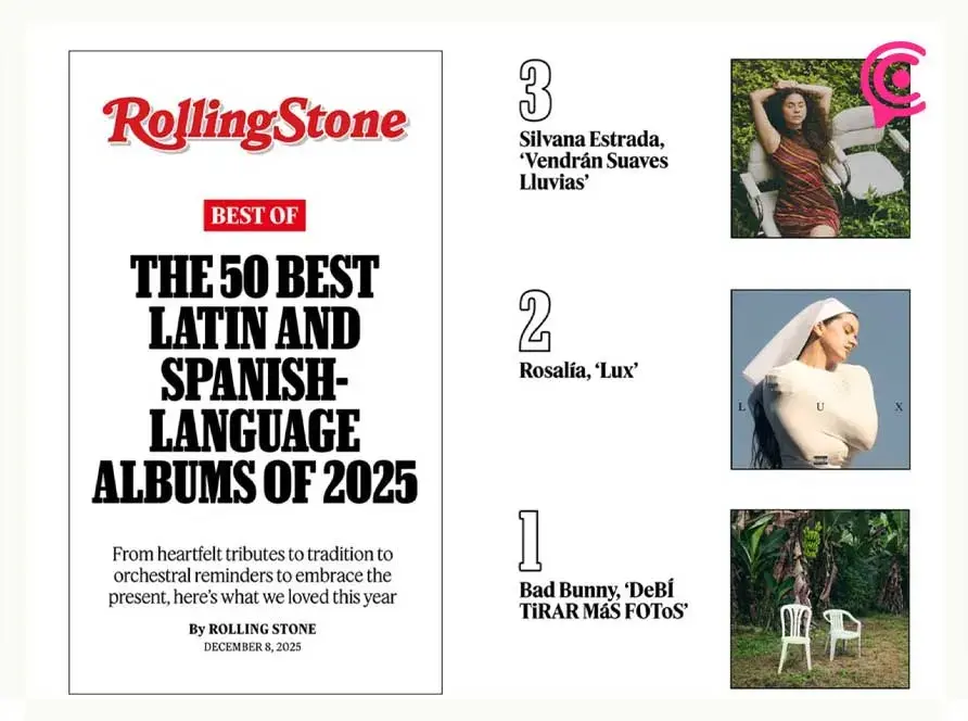 Silvana Estrada, Rosalía y Bad Bunny lideran la música latina 2025: Rolling Stone