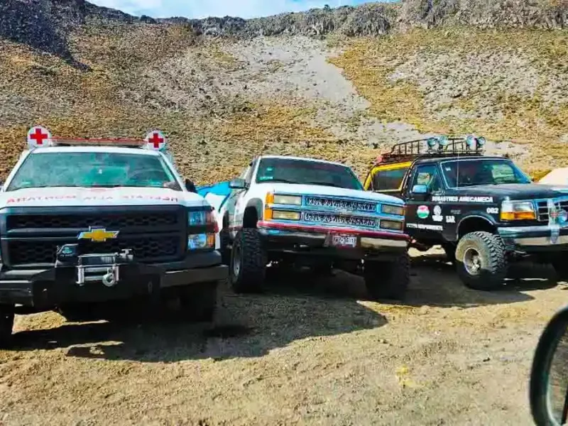 Cruz Roja rescata a alpinista del volcán Citlaltépetl en Tlachichuca