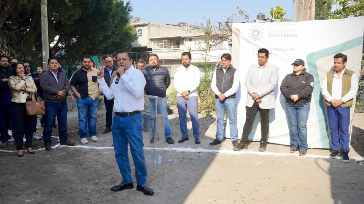 Inician autoridades federales, estatales y municipales construcción del colector sanitario en Texmelucan