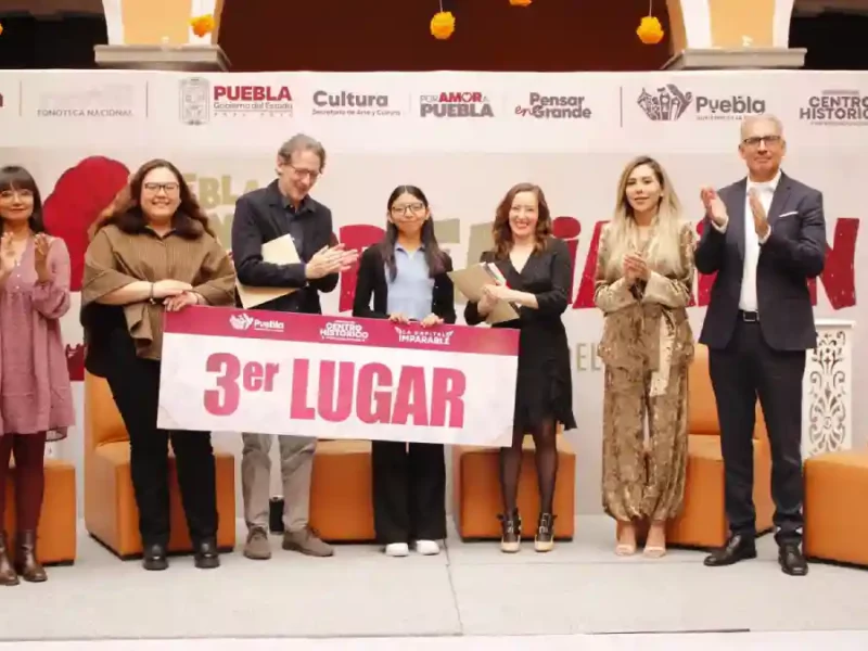 Premian a las y los ganadores del concurso “Puebla Suena: Postales Sonoras del Centro Histórico”