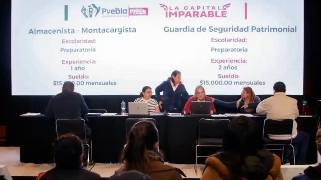 Suma más de 2 mil nuevos empleos Puebla capital, de octubre a noviembre de 2025