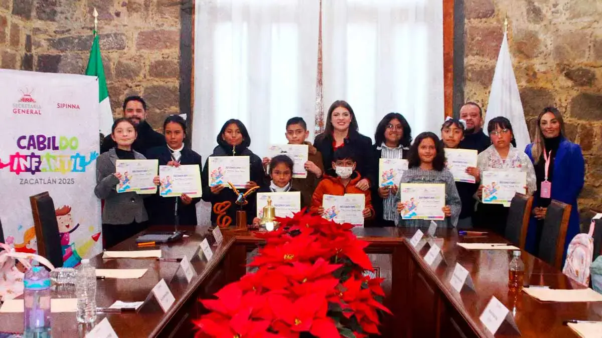 Niñas y niños de Zacatlán participan en el Primer Cabildo Infantil