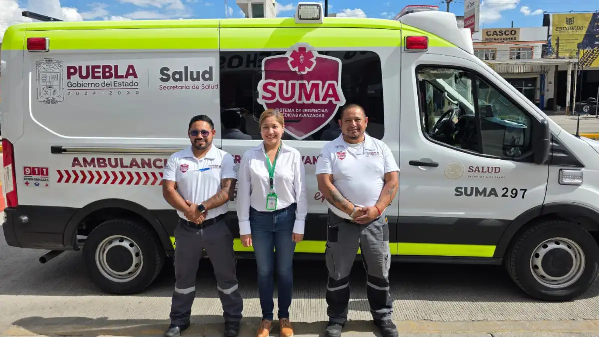 Texmelucan recibió ambulancia, resultado del convenio de colaboración con SUMA y Gobierno del Estado de Puebla