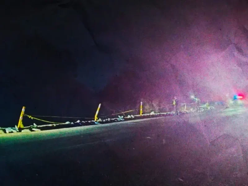 Reporta Guardia Nacional fractura de la carretera México-Tuxpan cerca de la caseta de Nuevo Necaxa